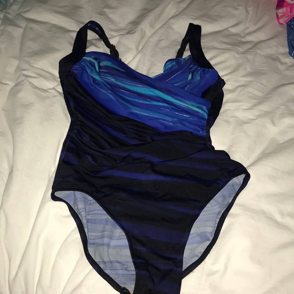 One piece swimsuit.